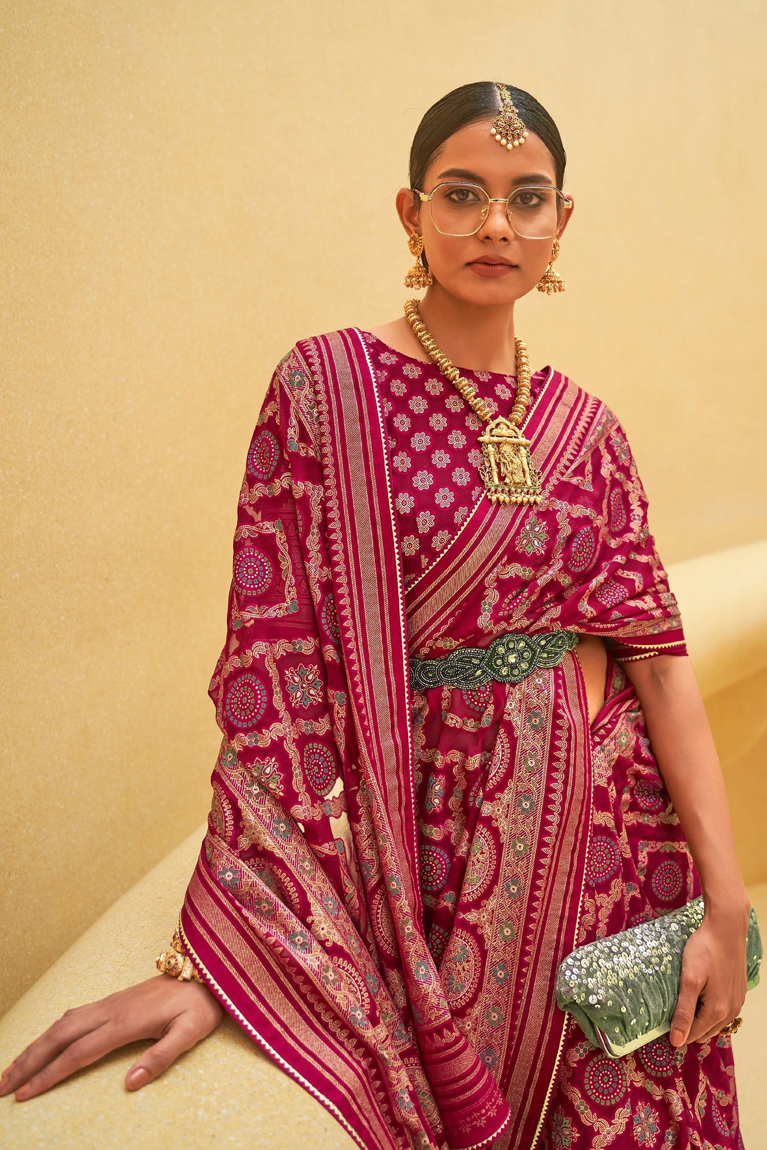 Buy MySilkLove Blush Pink Zari Woven Brasso Organza Saree Online
