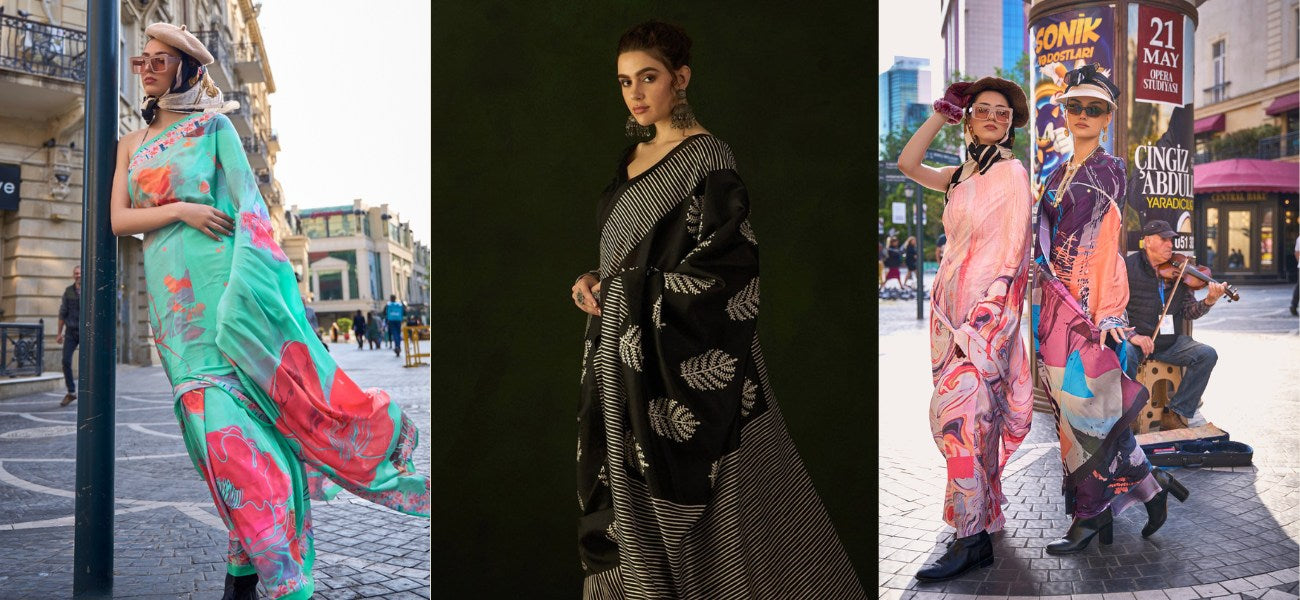 From Florals to Abstract: Top Saree Prints for 2024