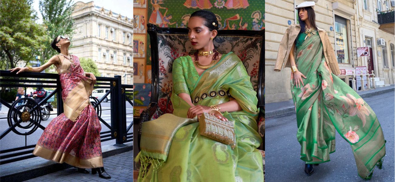 Elegance Redefined: Exploring the Enchanting World of Organza Sarees