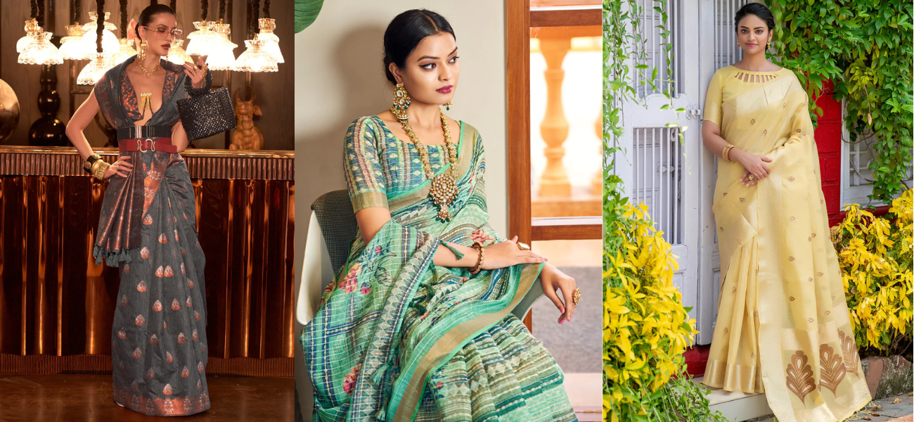 Summer Breezes and Linen Sarees: A Perfect Match for Effortless Elegance