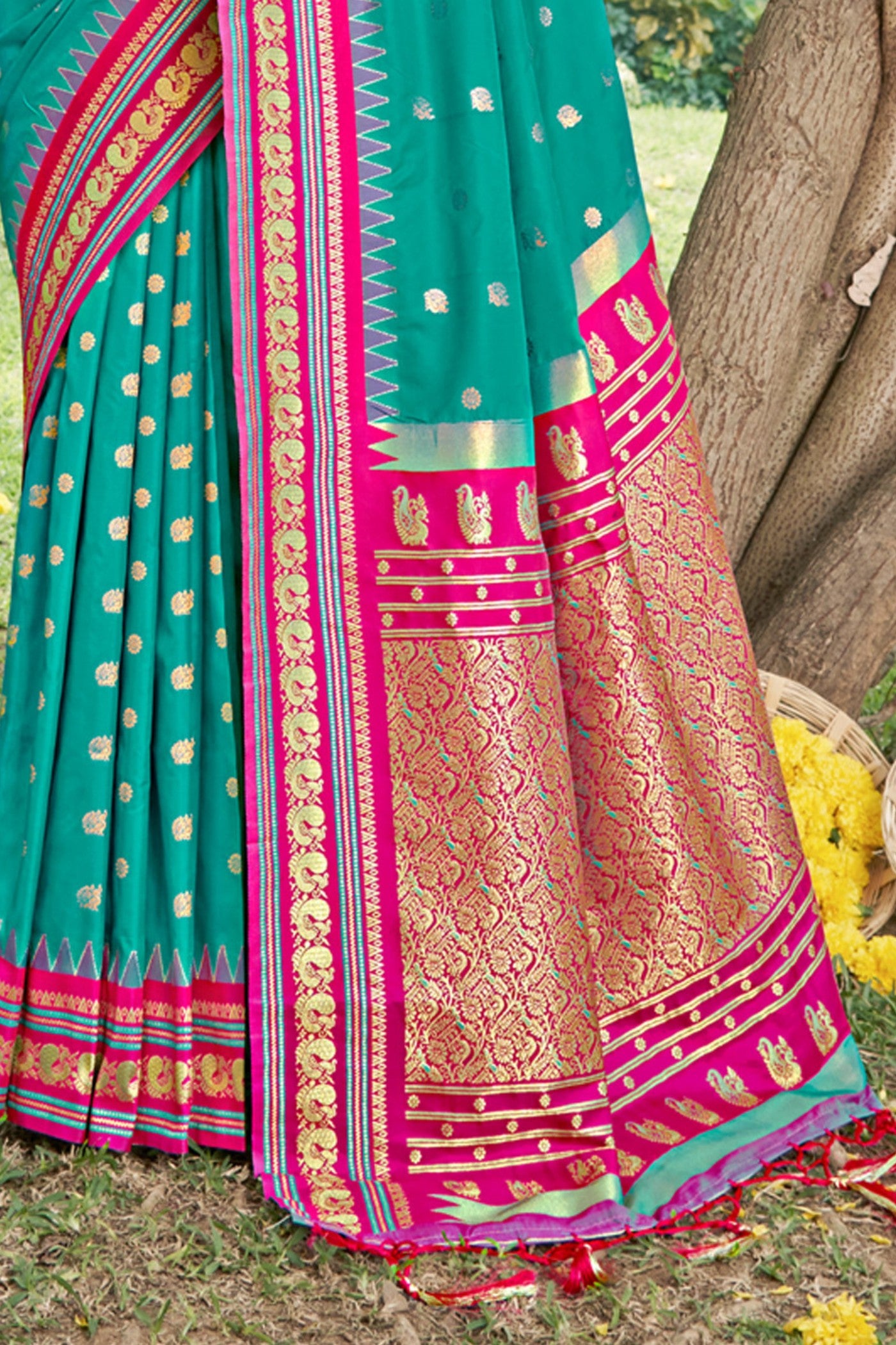 Buy MySilkLove Havelock Blue Banarasi Woven Soft Silk Saree Online