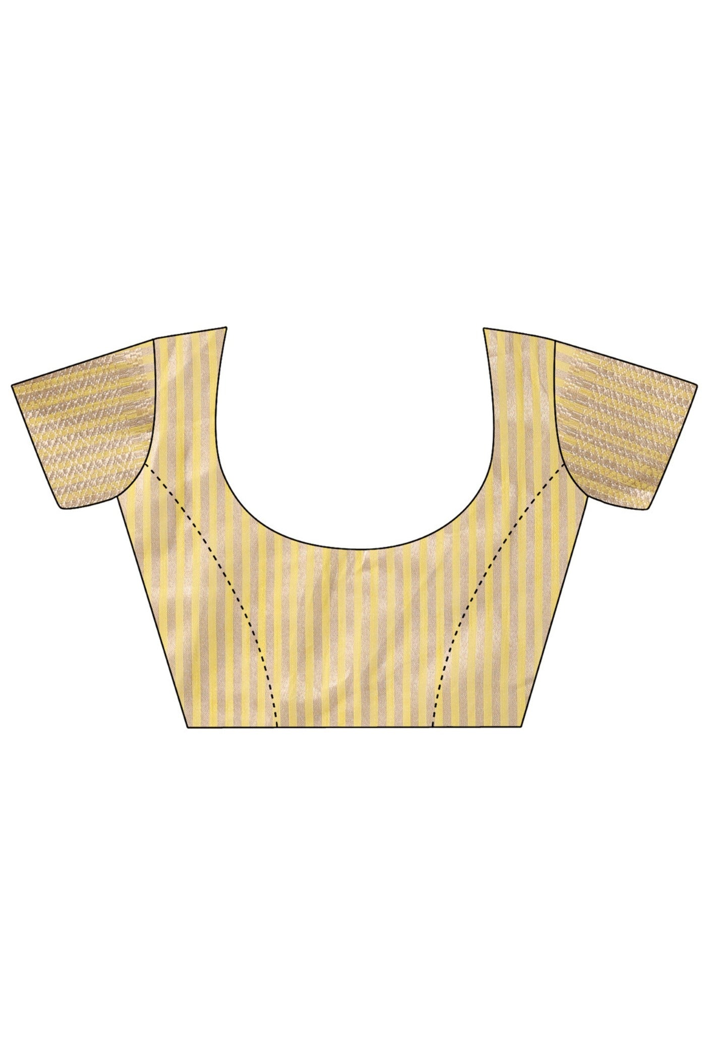Buy MySilkLove Lemon Yellow Woven Cotton Saree Online
