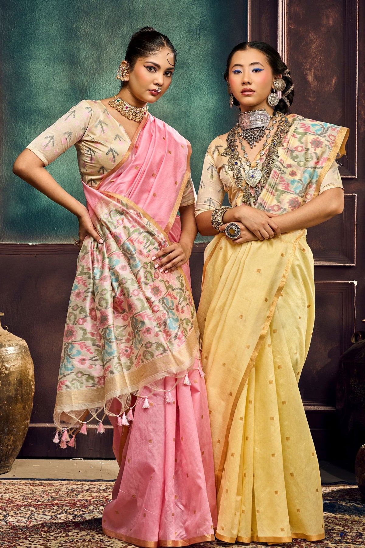Buy MySilkLove Mimosa Yellow Handloom Silk Saree Online