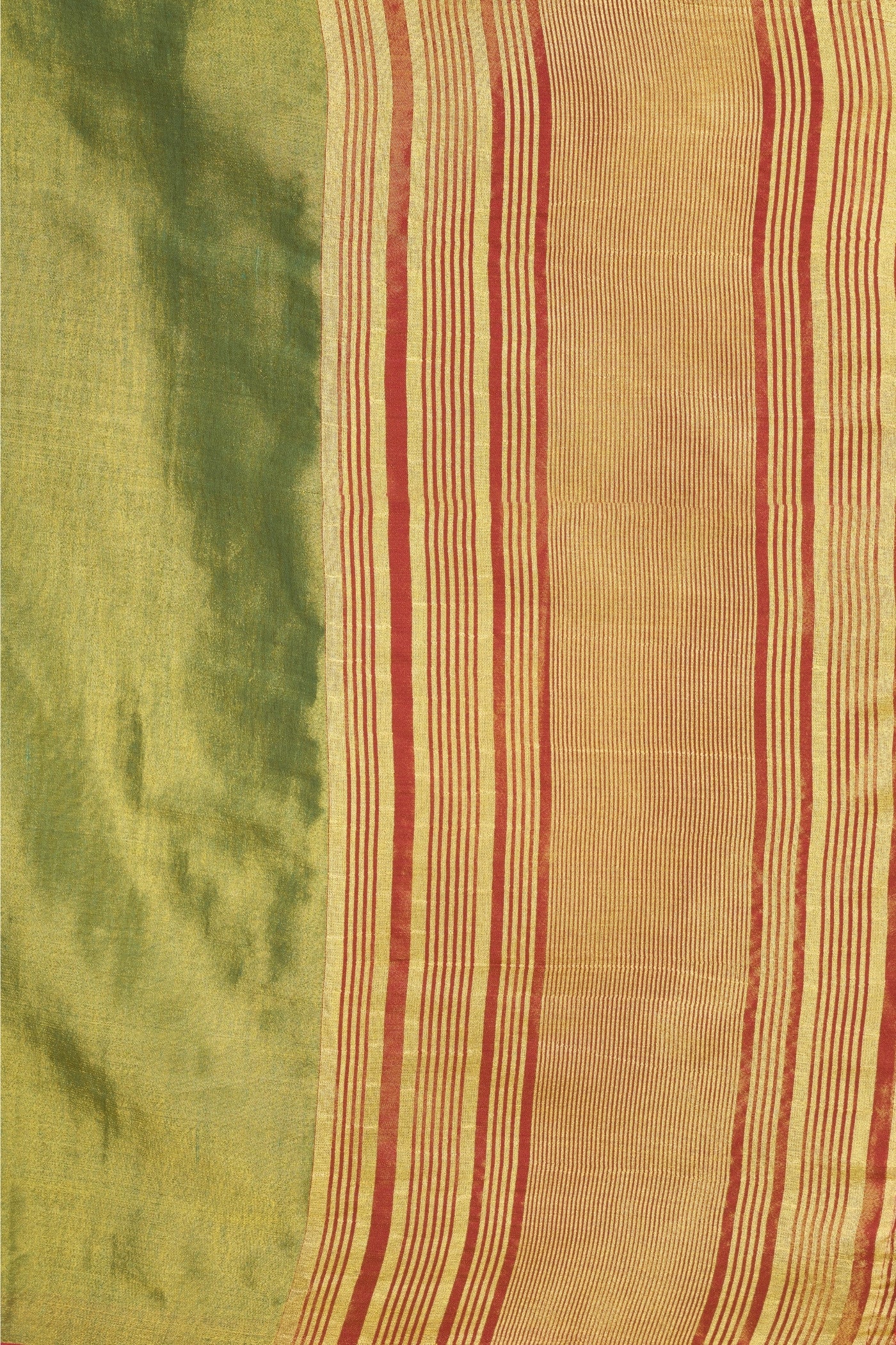 Buy MySilkLove Fern Green Woven Tissue Saree Online