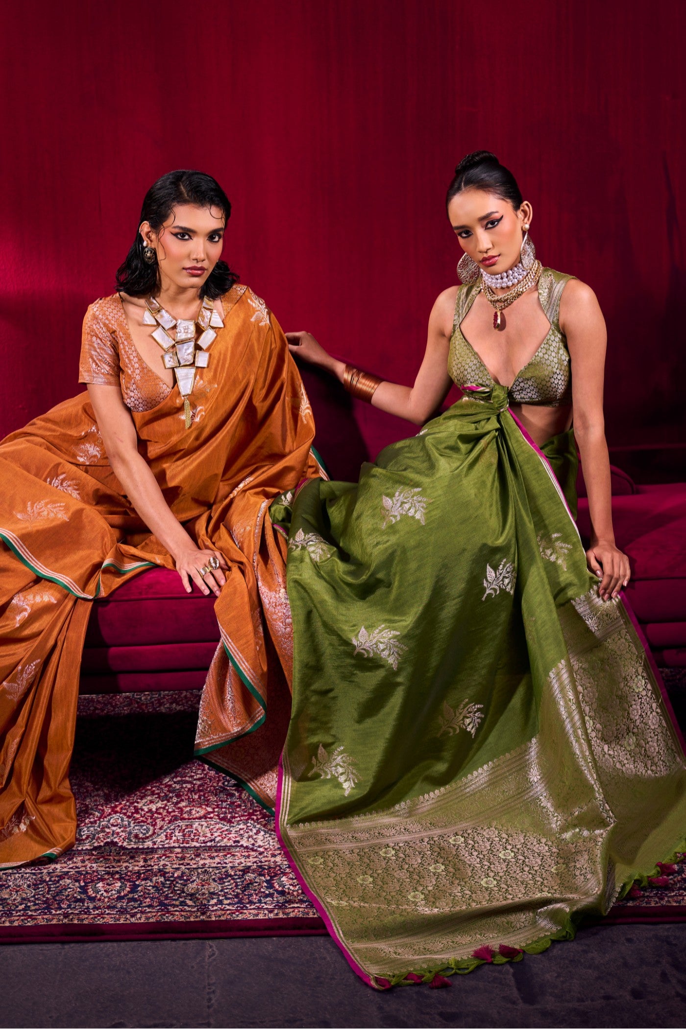 Buy MySilkLove Pumpkin Orange Handloom Satin Soft Silk Saree Online