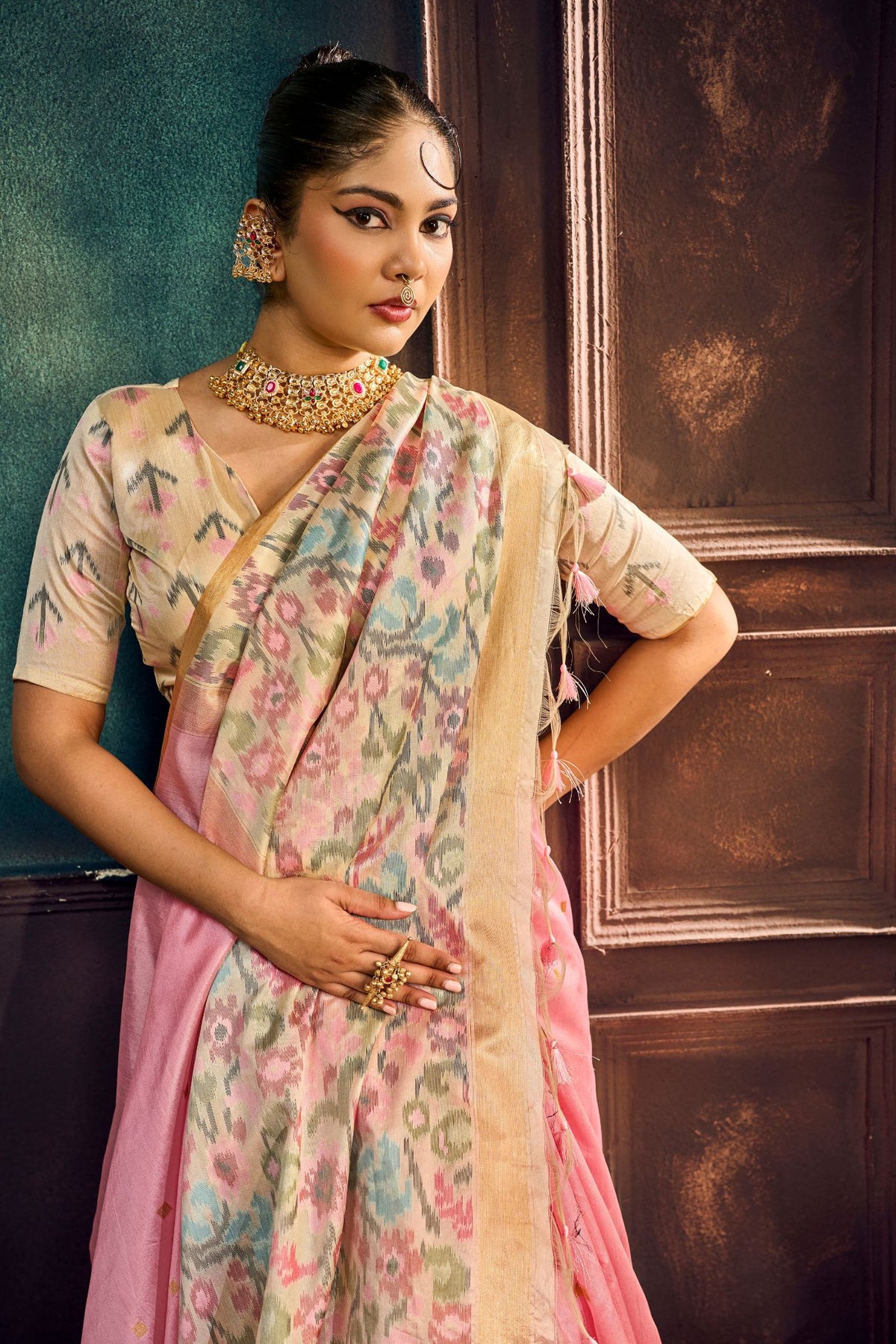 Buy MySilkLove Berry Pink Handloom Silk Saree Online