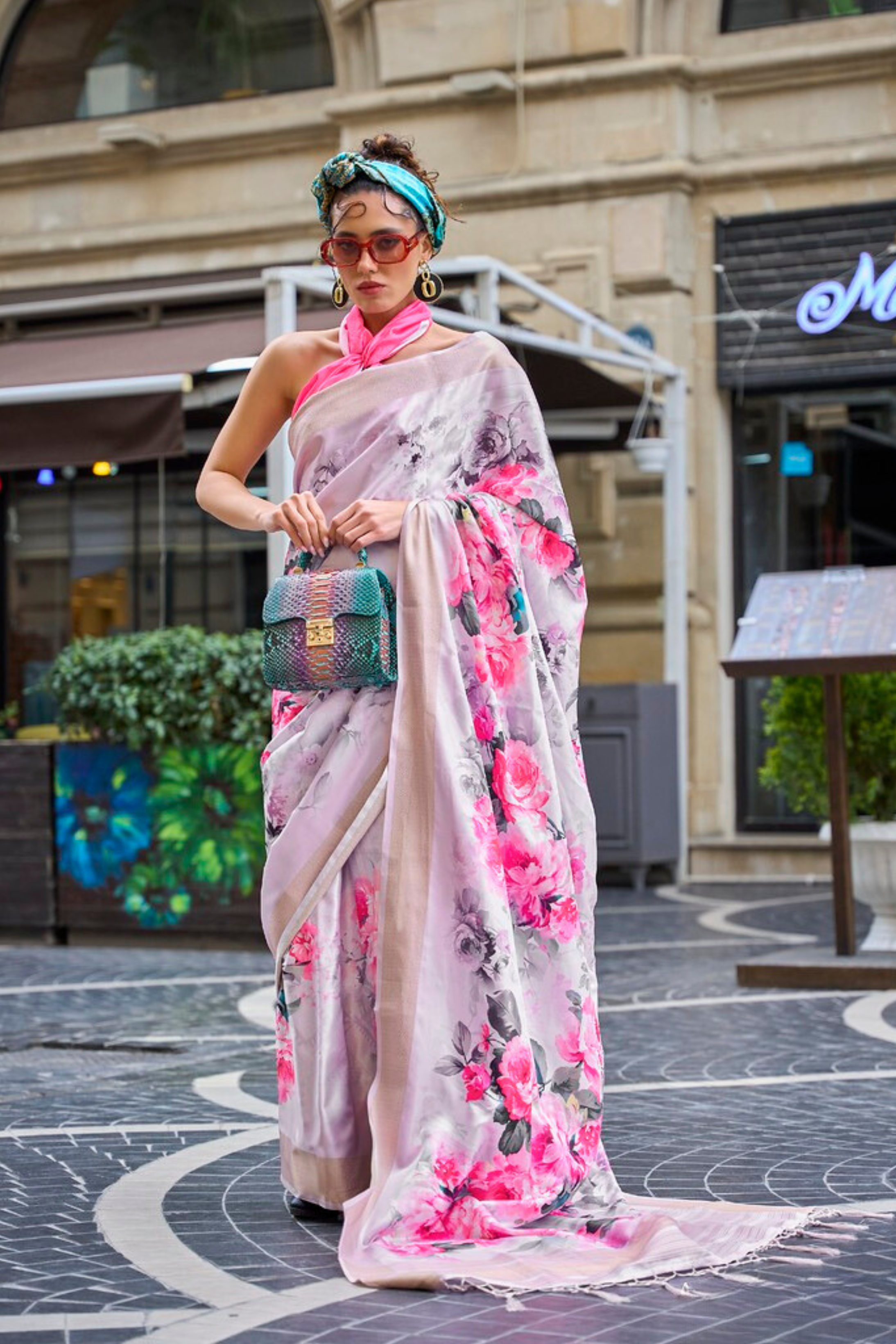 Buy MySilkLove Clam Shell Pink Handloom Gaji Silk Saree Online