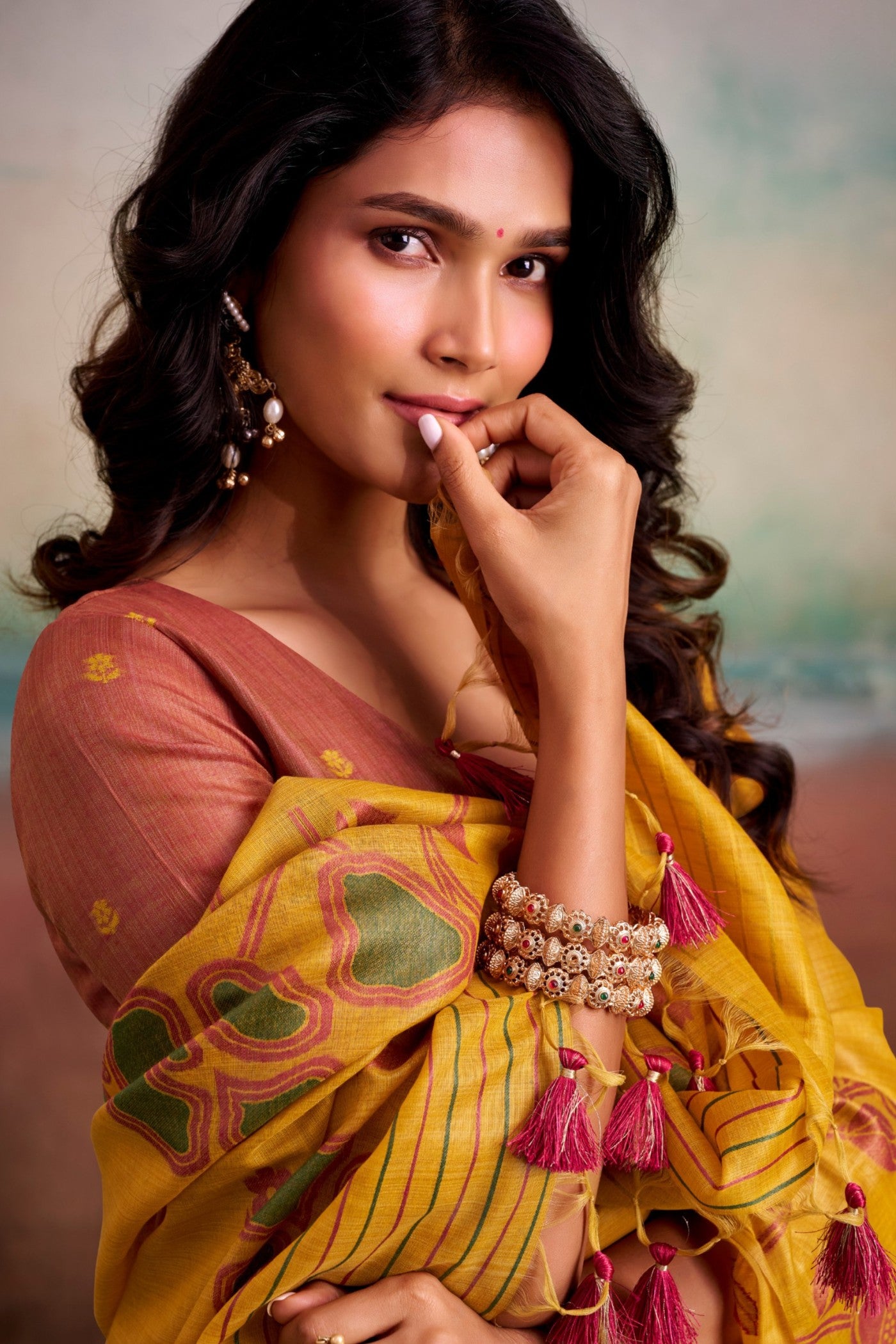 Buy MySilkLove Jonquil Yellow Handloom Modal Silk Saree Online