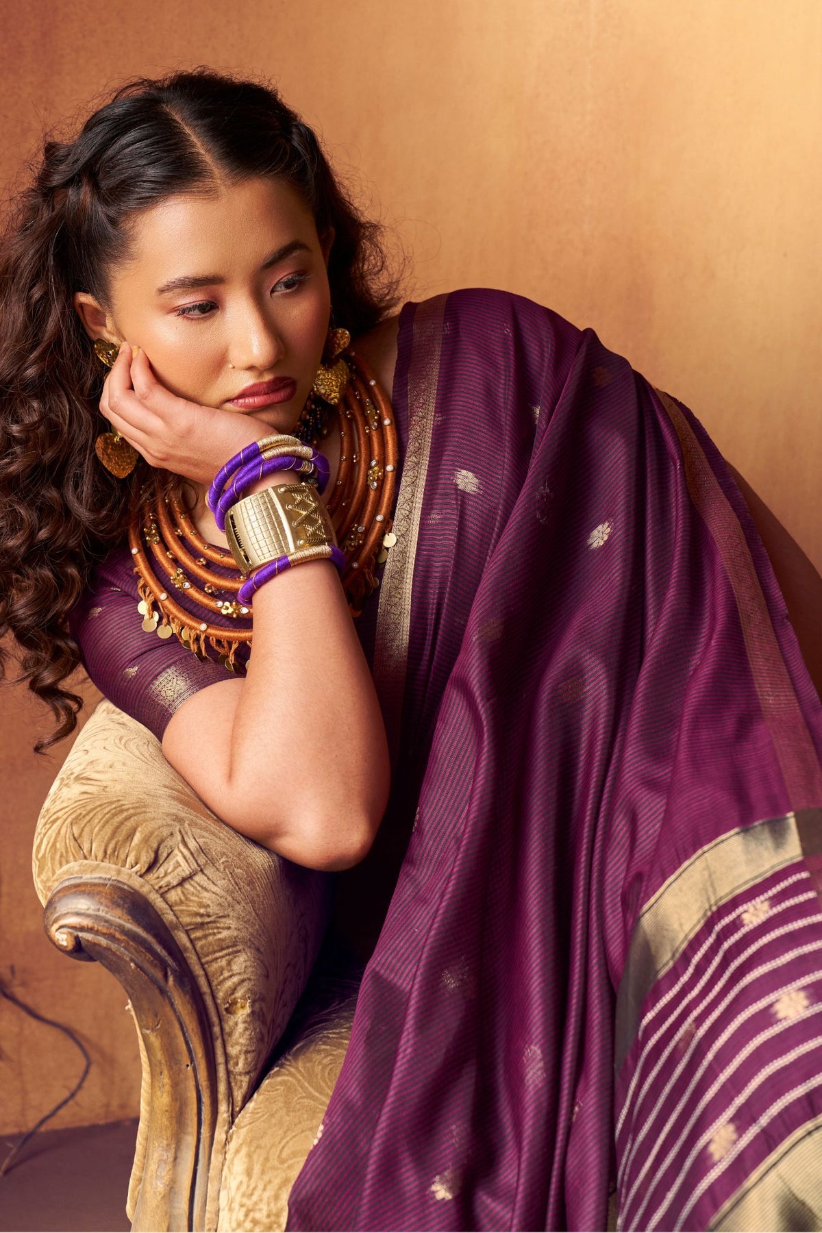 MySilkLove Orchid Purple Banarasi Handloom Silk Saree