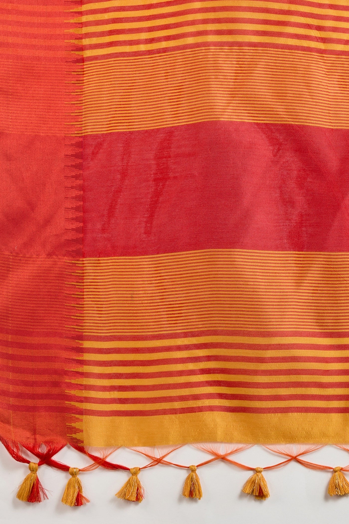 Buy MySilkLove Honey Orange Woven Raw Silk Saree Online