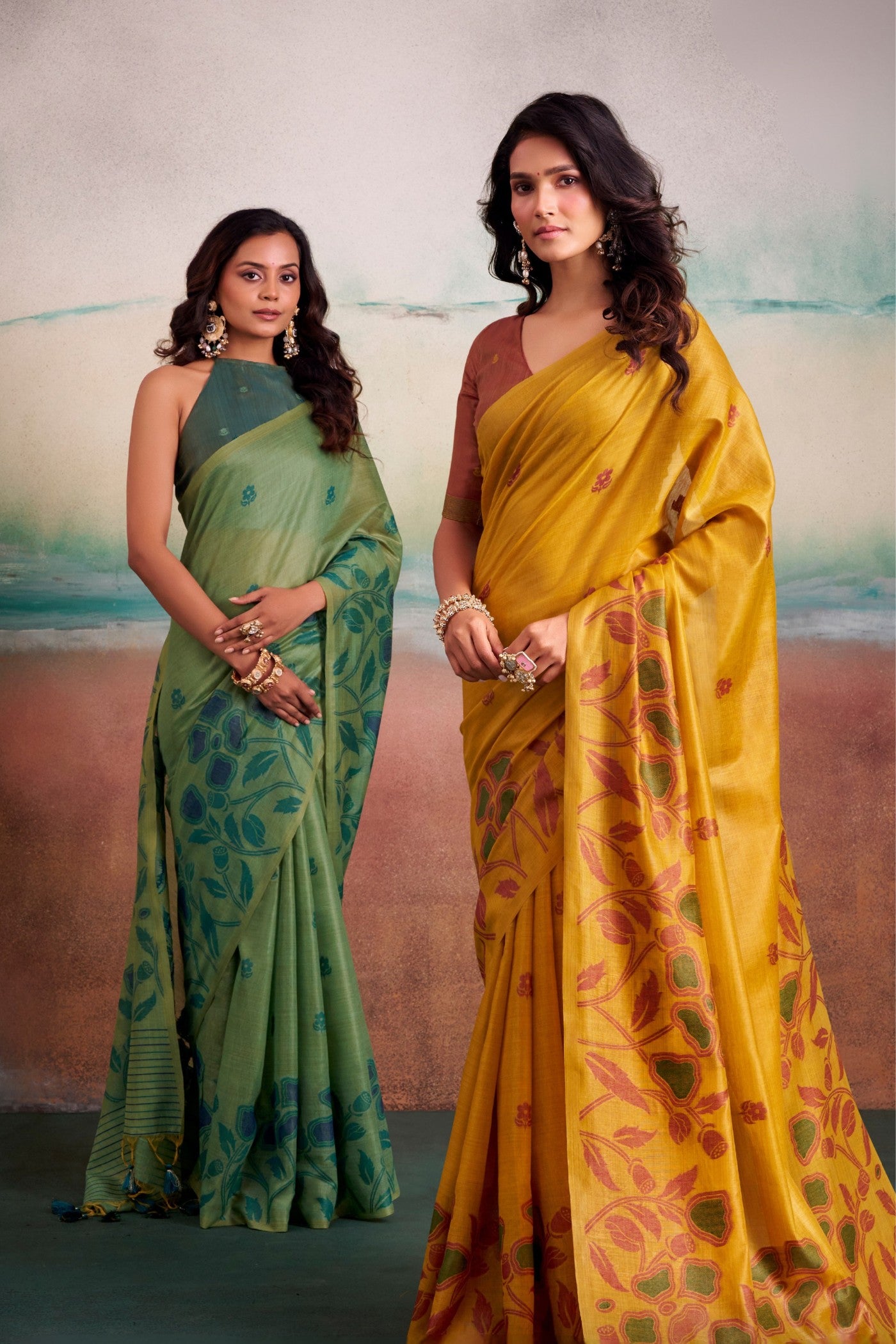 Buy MySilkLove Apple Green Handloom Modal Silk Saree Online