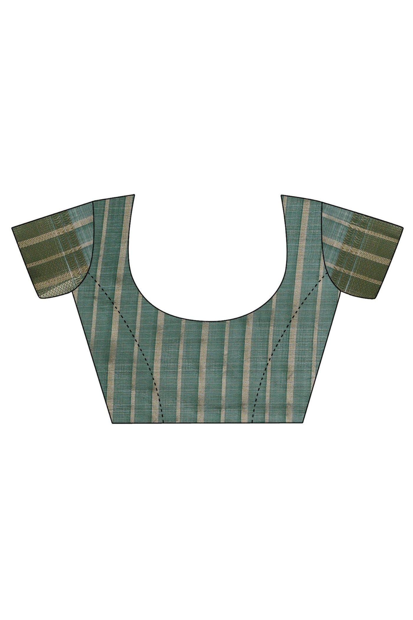 Buy MySilkLove Sea Green Woven Organza Saree Online