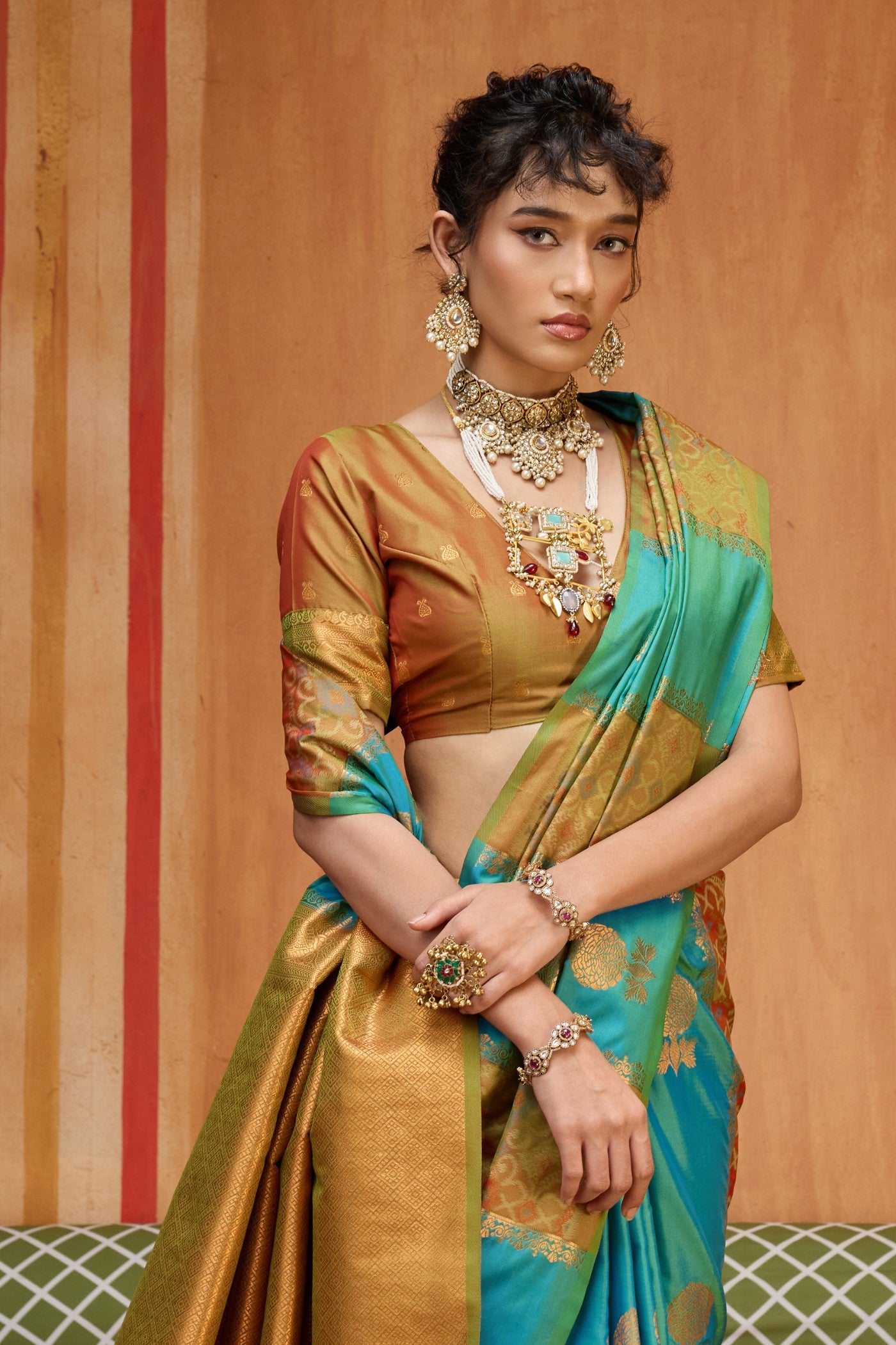 MySilkLove Bluebonnet Banarasi Handloom Patola Saree