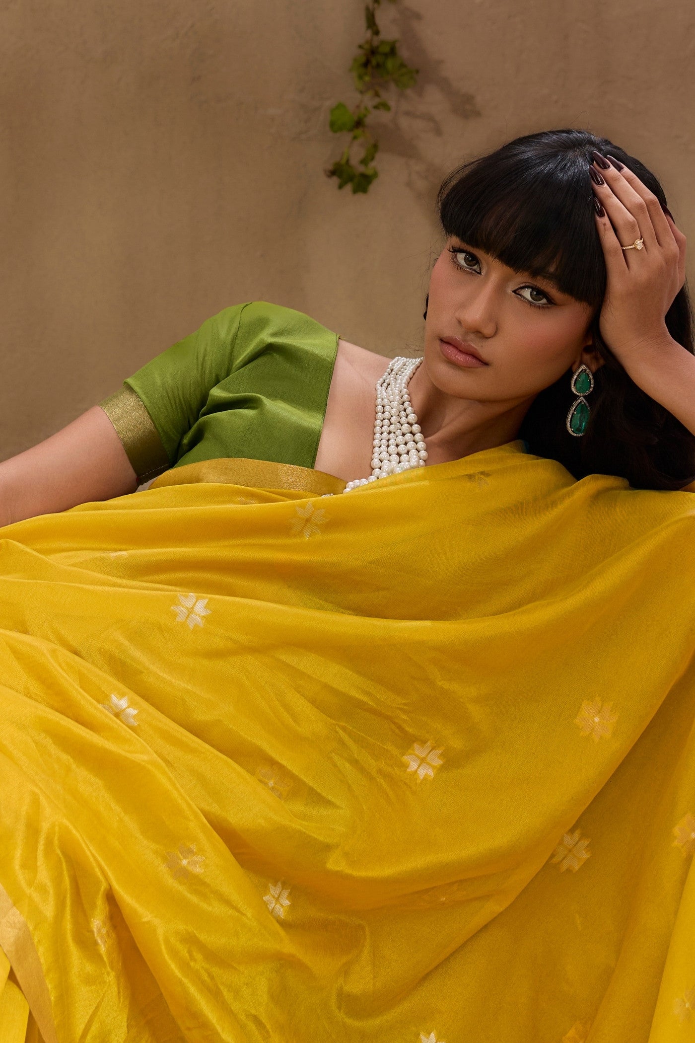 Buy MySilkLove Sunray Yellow Tussar Handloom Silk Saree Online