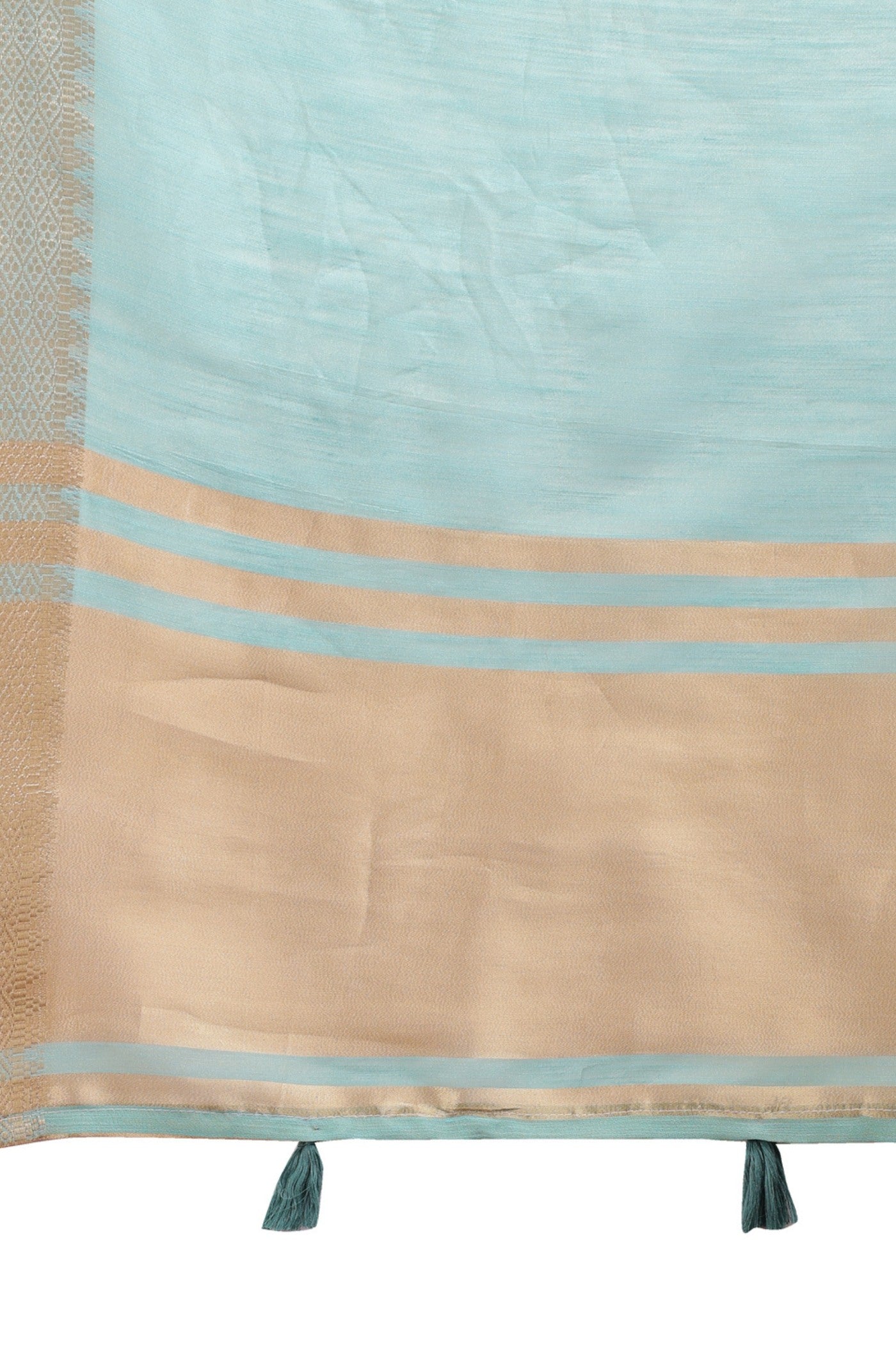 Buy MySilkLove Maya Blue Woven Cotton Saree Online