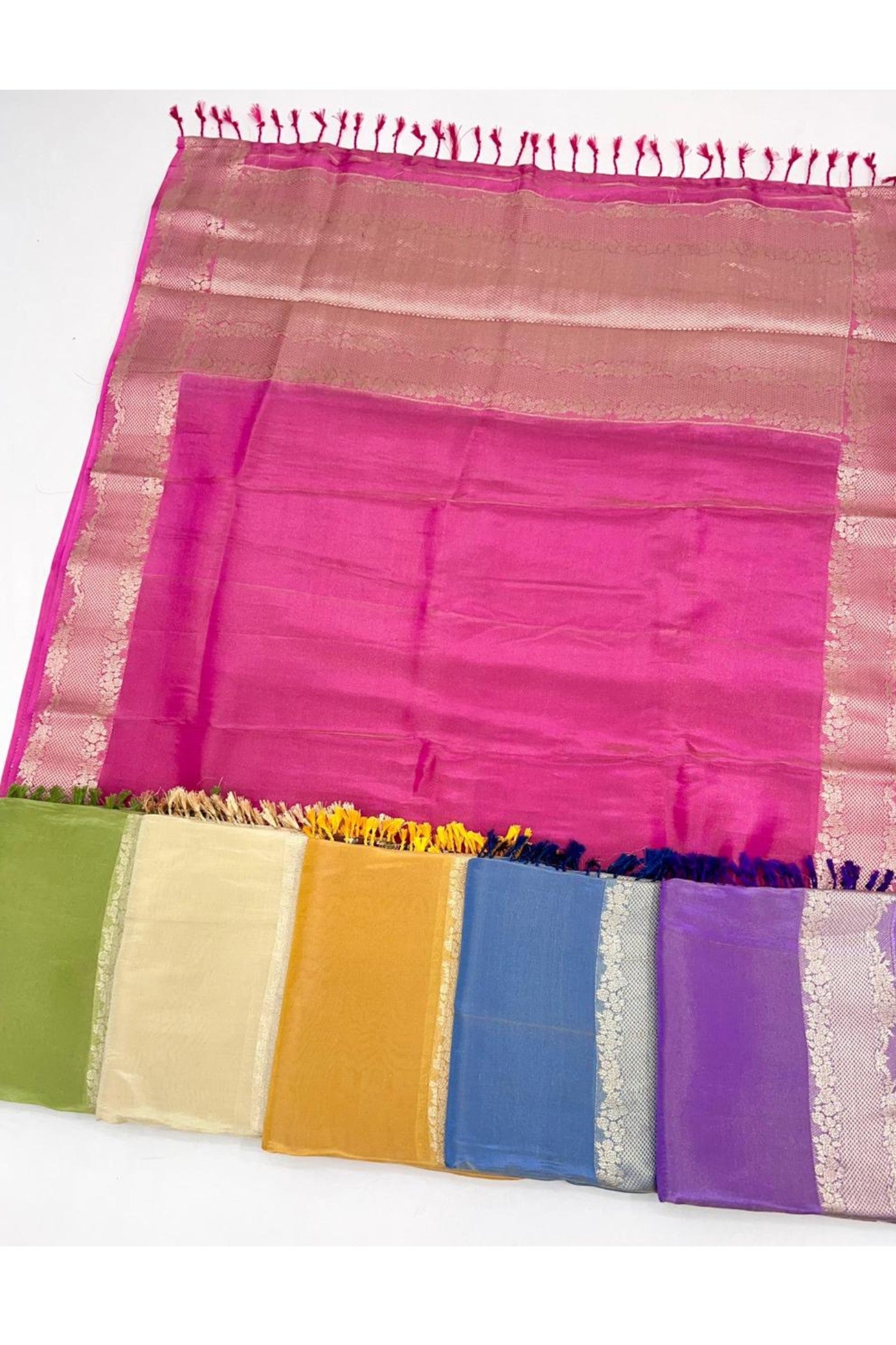 Buy MySilkLove Lily Purple Tissue Silk Saree Online