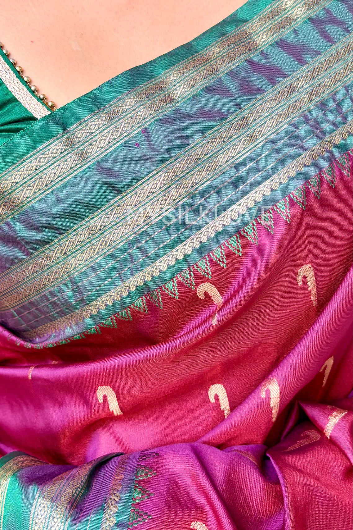 Buy MySilkLove Preiwinkle Purple Banarasi Woven Soft Silk Saree Online