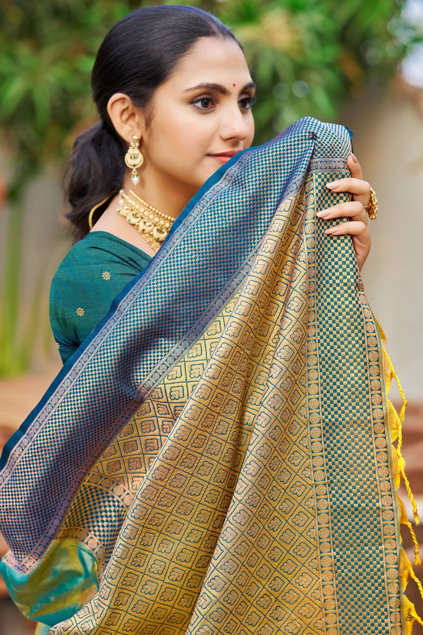 MySilkLove Spring Green Woven Banarasi Saree