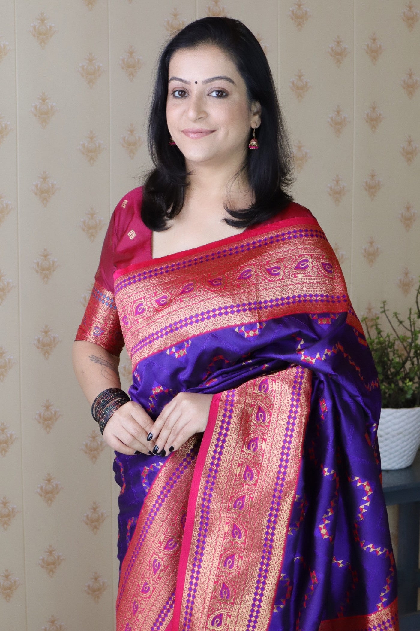 MySilkLove Persian Blue Banarasi Handloom Saree