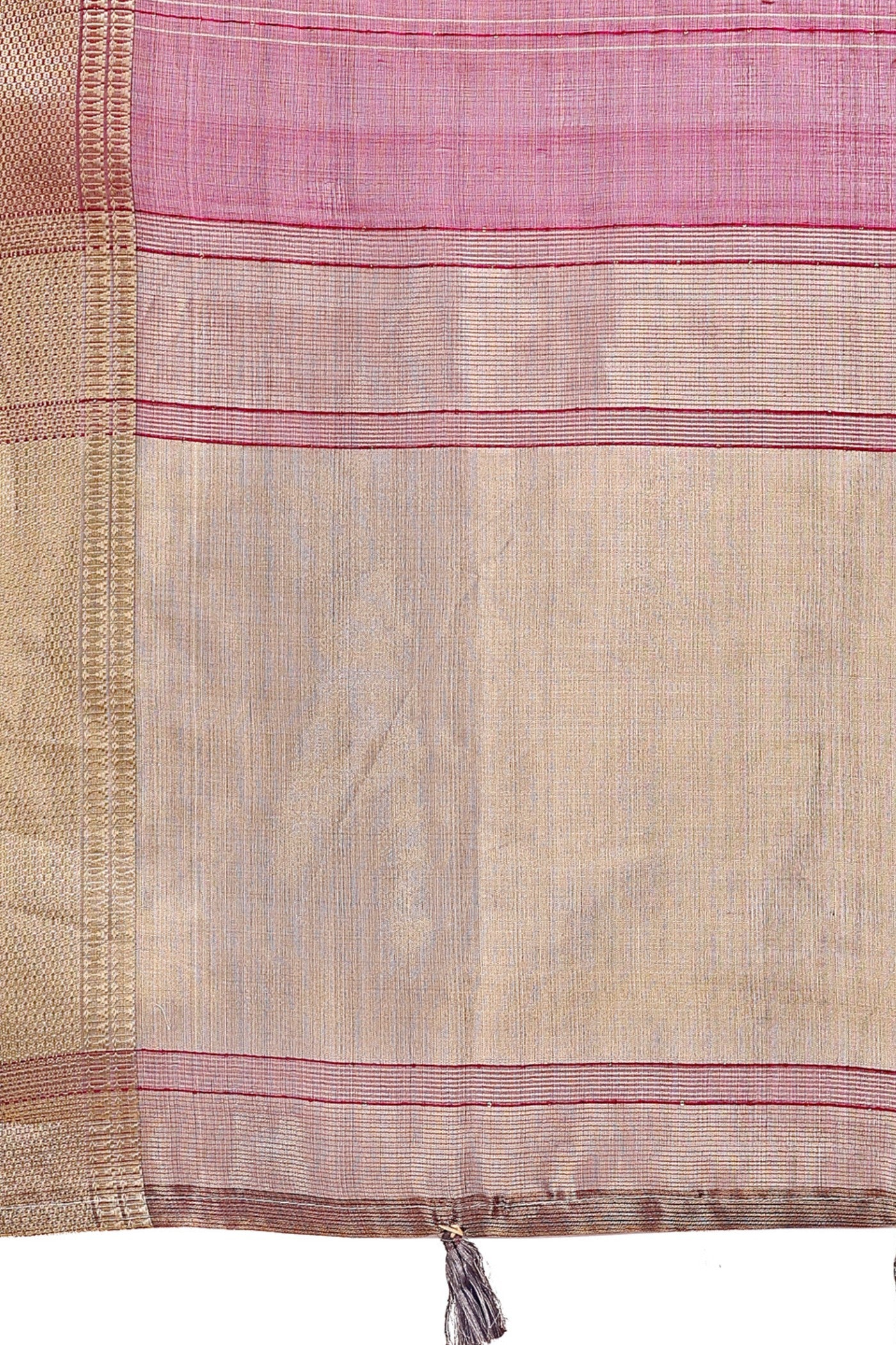 Buy MySilkLove Plum Purple Woven Organza Saree Online