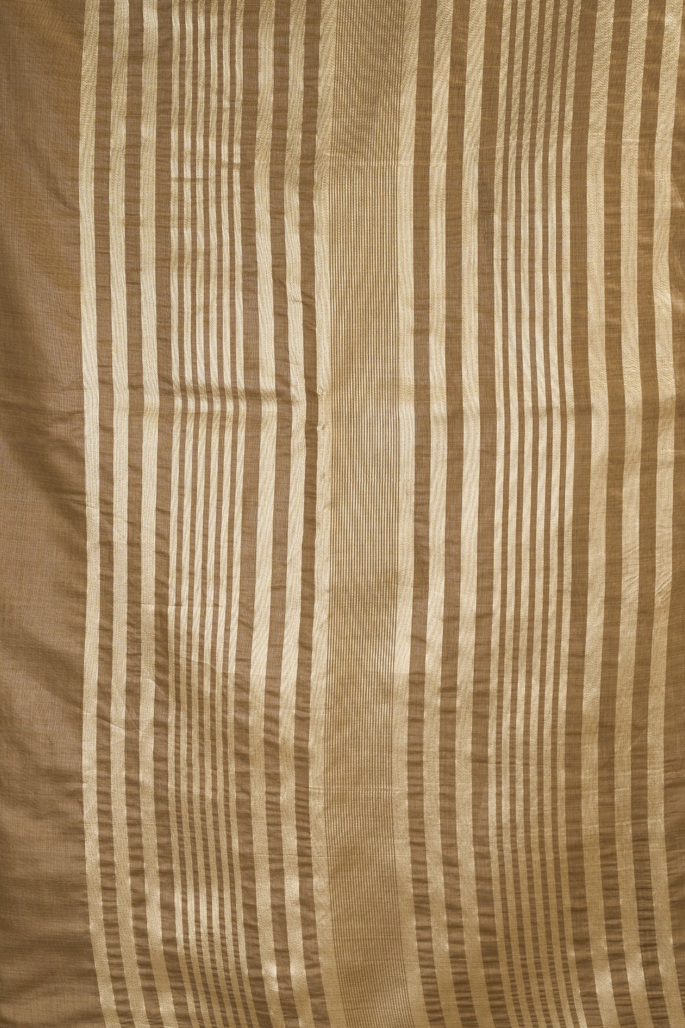 Buy MySilkLove Wood Brown Handloom Cotton Saree Online