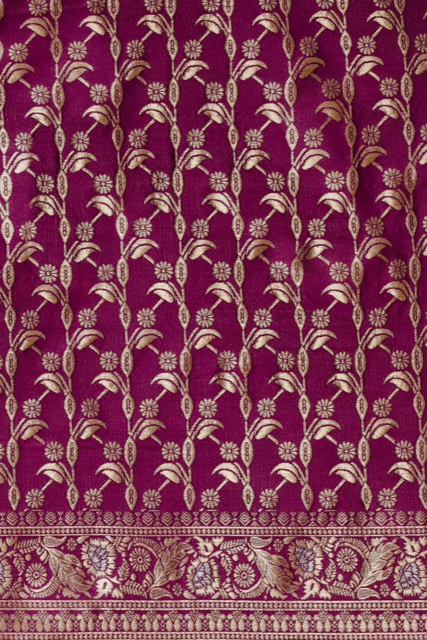 Buy MySilkLove Plum Puple Woven Jacquard Lichi Silk Saree Online