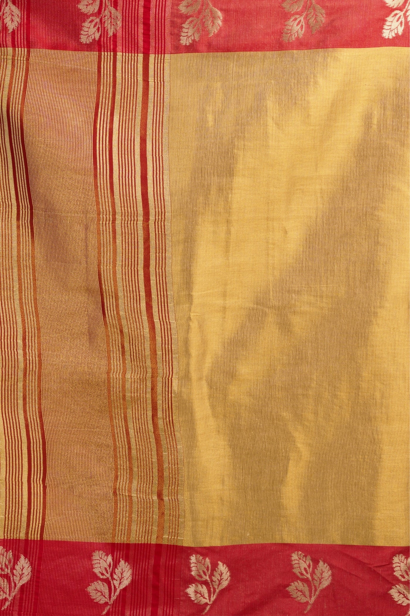 Buy MySilkLove Light Yellow Woven Tissue Saree Online
