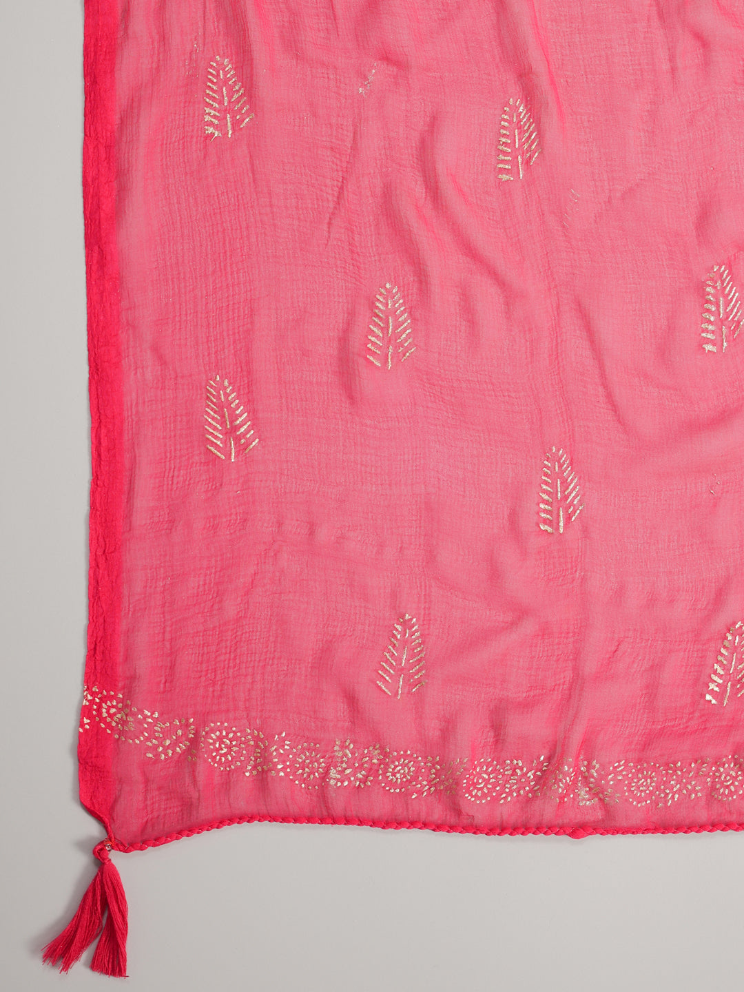 Buy MySilkLove Cerise Pink Fuchsia Dupatta Set Online