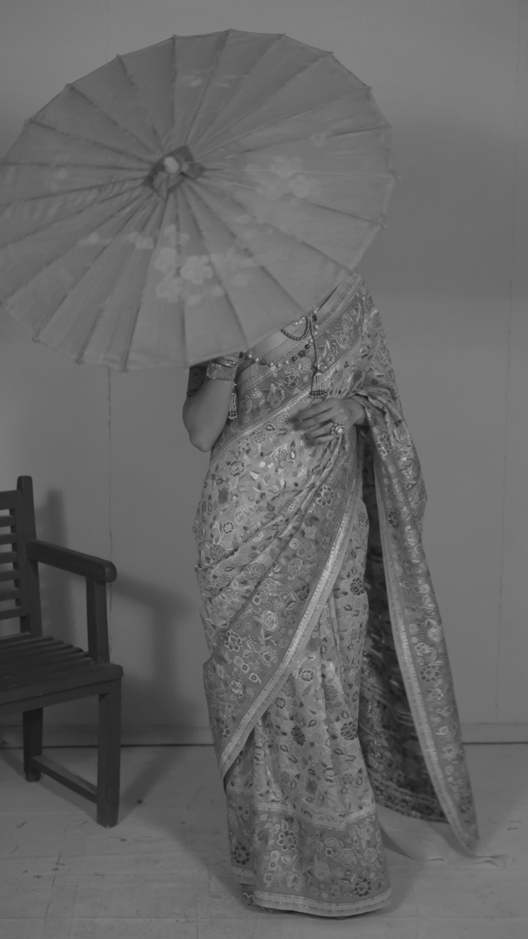 Buy MySilkLove Baby Pink Kashmiri Handloom Jamewar Saree Online