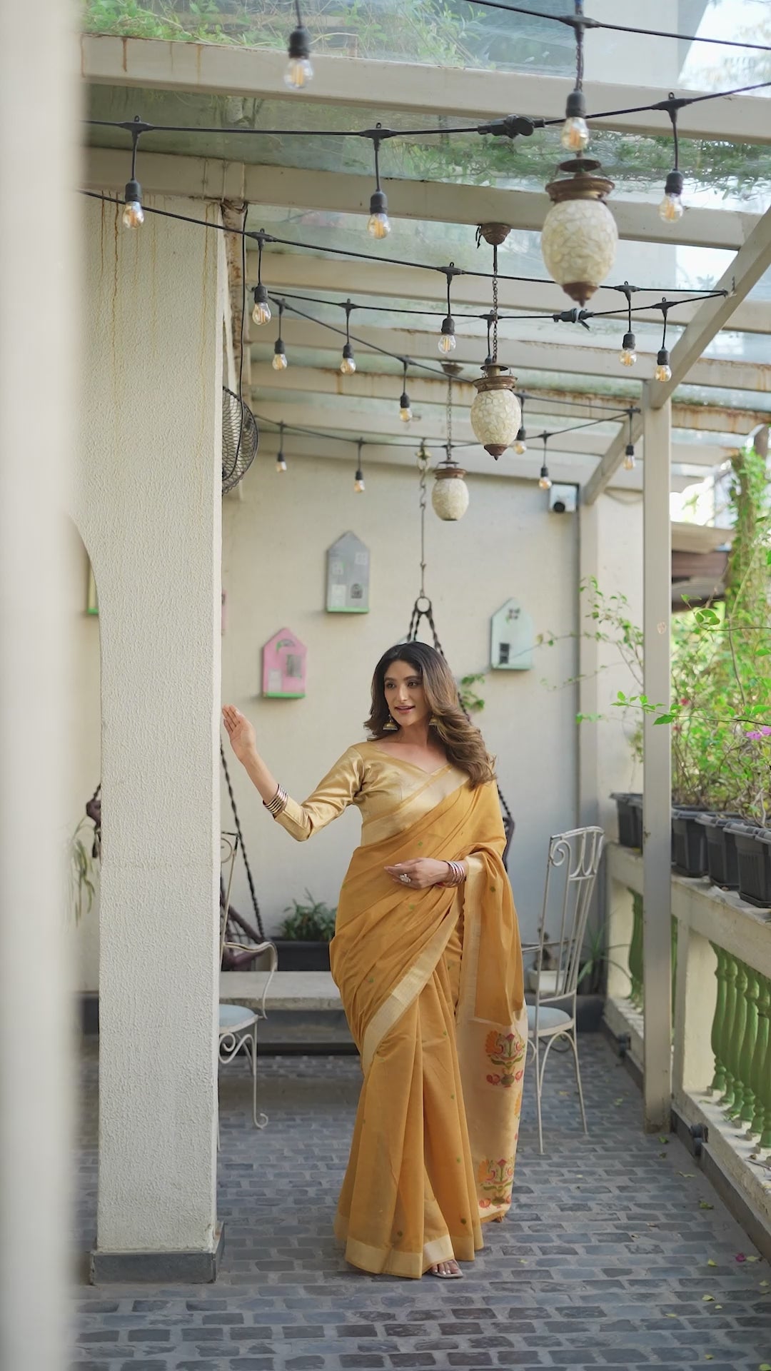 Buy MySilkLove Sunny Yellow Handllom Cotton Saree Online