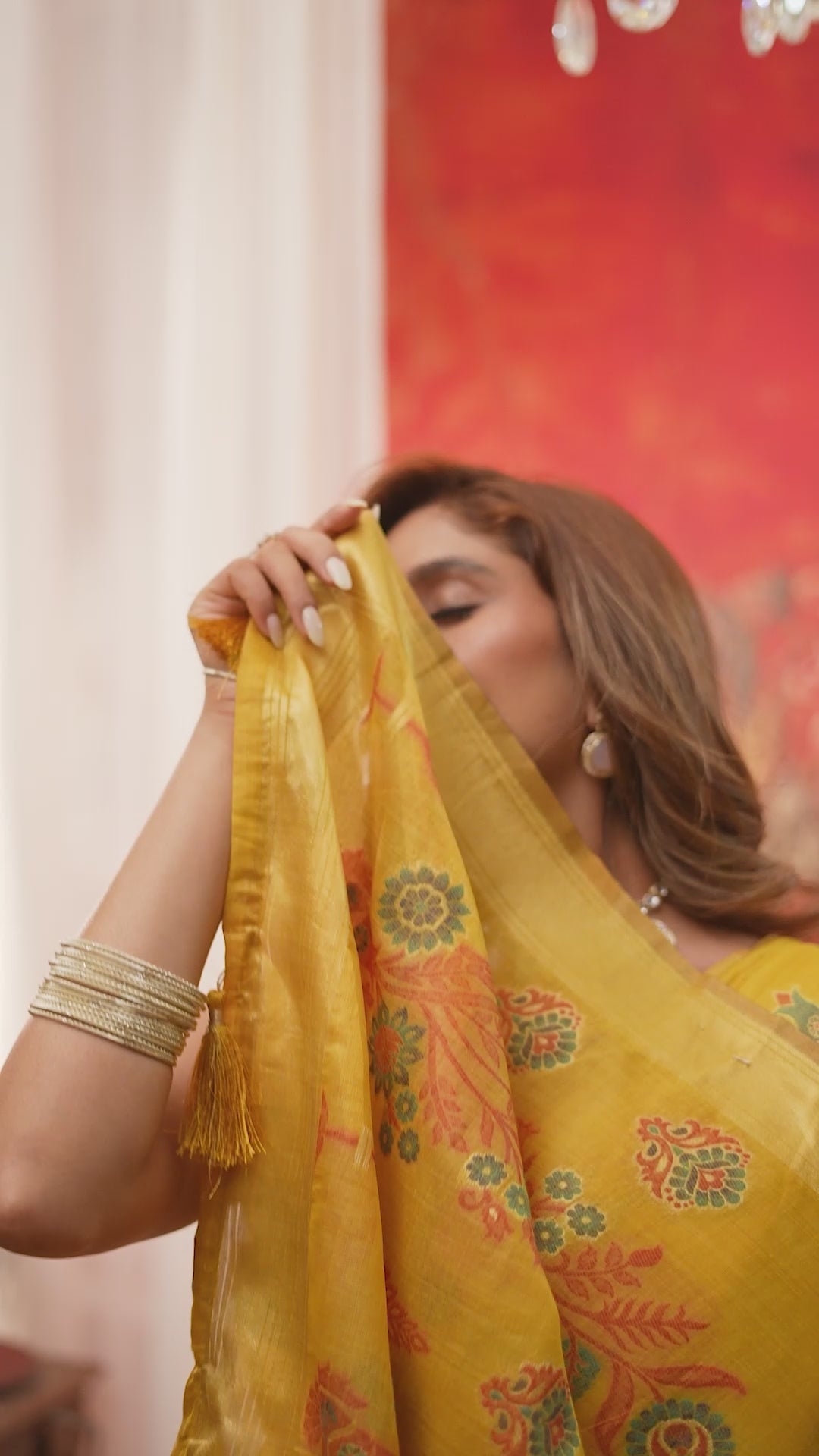 Buy MySilkLove Sunshine Yellow Handloom Cotton Saree Online