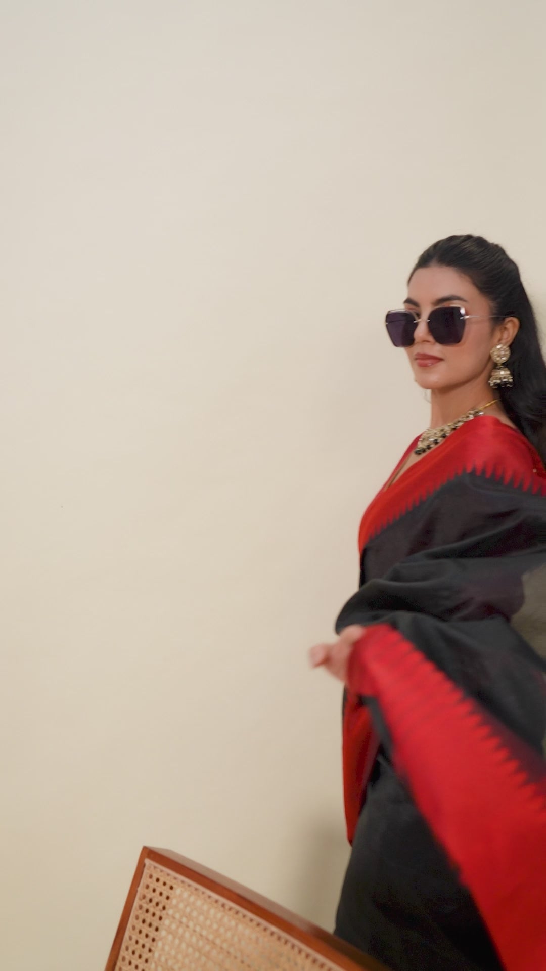 Buy MySilkLove Matte Black Woven Raw Silk Saree Online