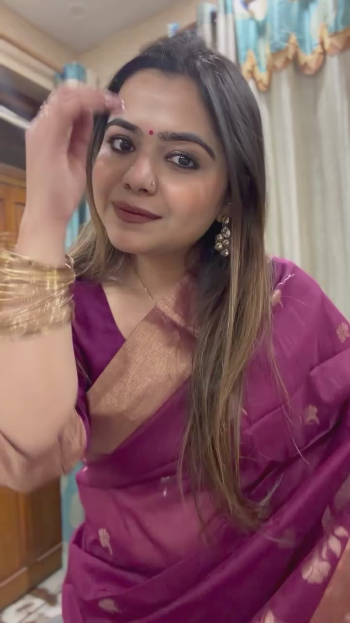 Buy MySilkLove Barbie Pink Cotton Silk Saree Online