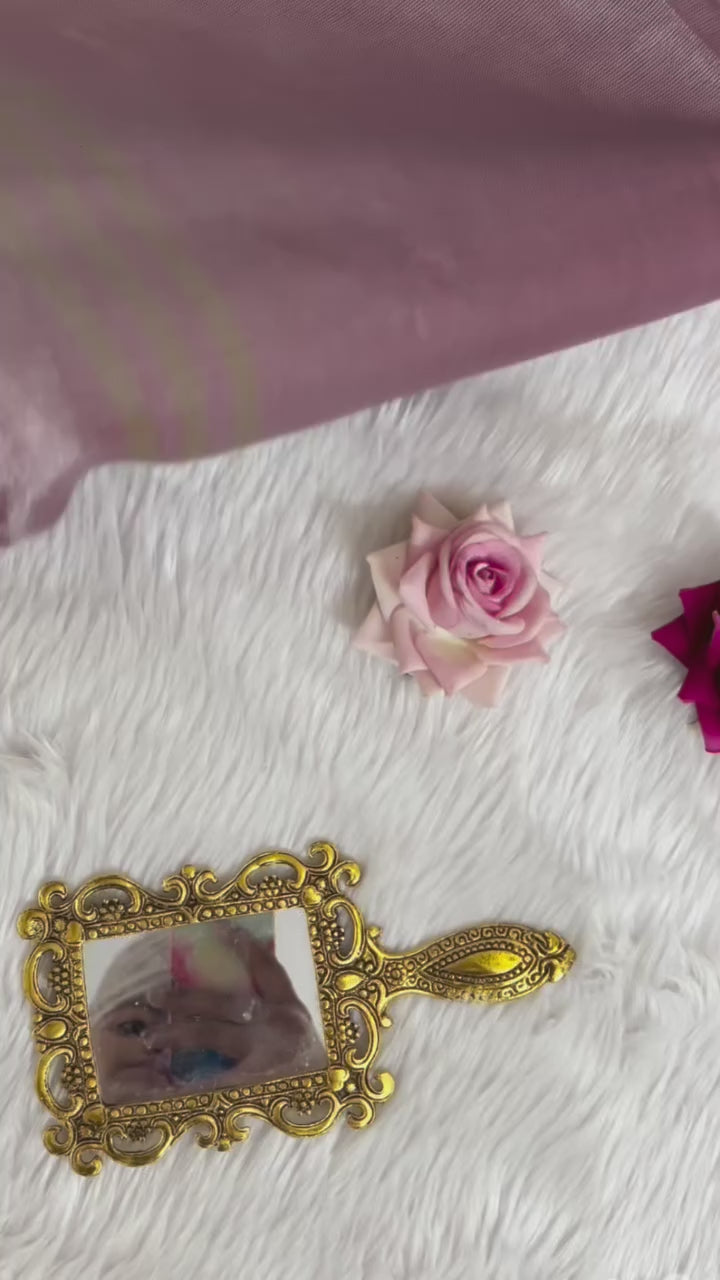 Buy MySilkLove Fawn Brown and Pink Woven Tissue Silk Saree Online