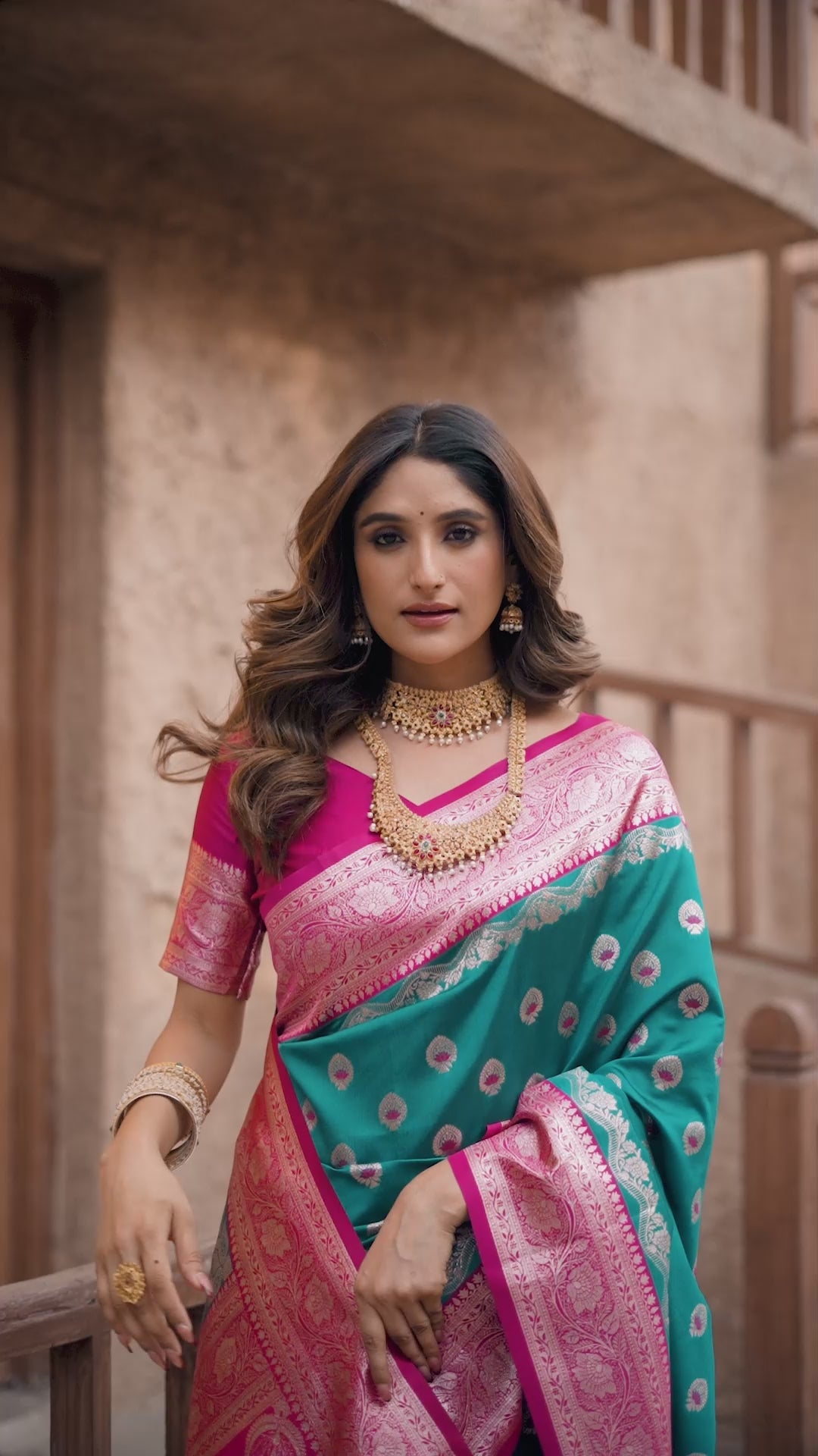 Buy MySilkLove Tiffany Blue Woven Banarasi Soft Silk Saree Online