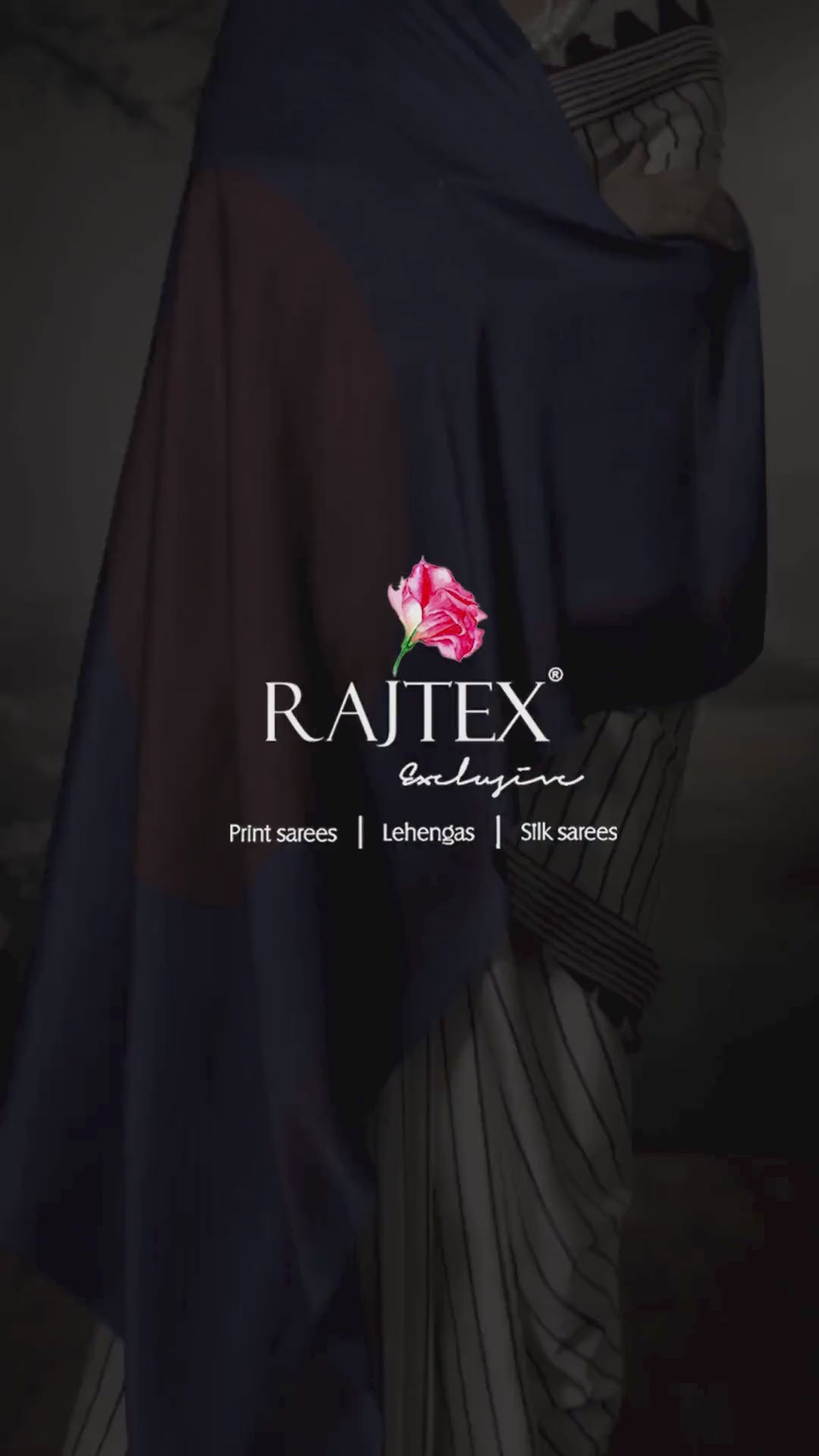 Buy MySilkLove Snow White Ajrakh Printed Satin Crepe Silk Saree Online