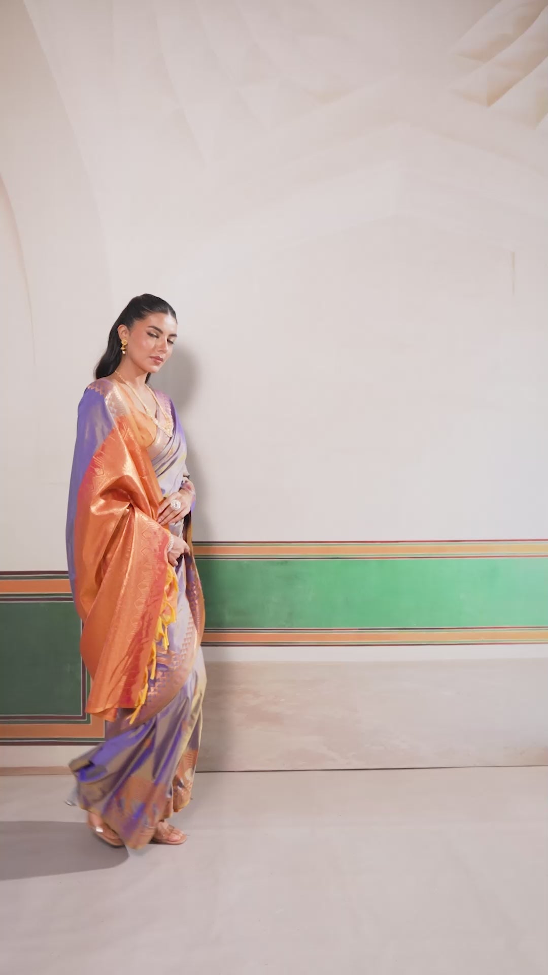 Buy MySilkLove Pale Purple Banarasi Handloom Saree Online