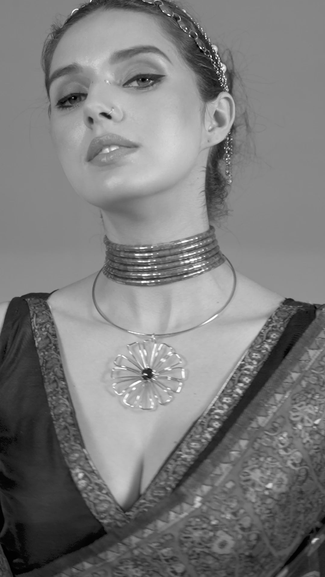 Buy MySilkLove Blackcurrant Kashmiri Handloom Jamewar Saree Online