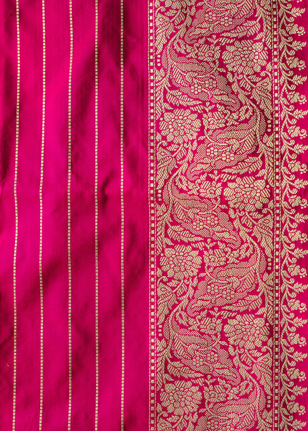 Buy MySilkLove Persian Rose Pink Hand Woven Katan Pure Silk Saree Online