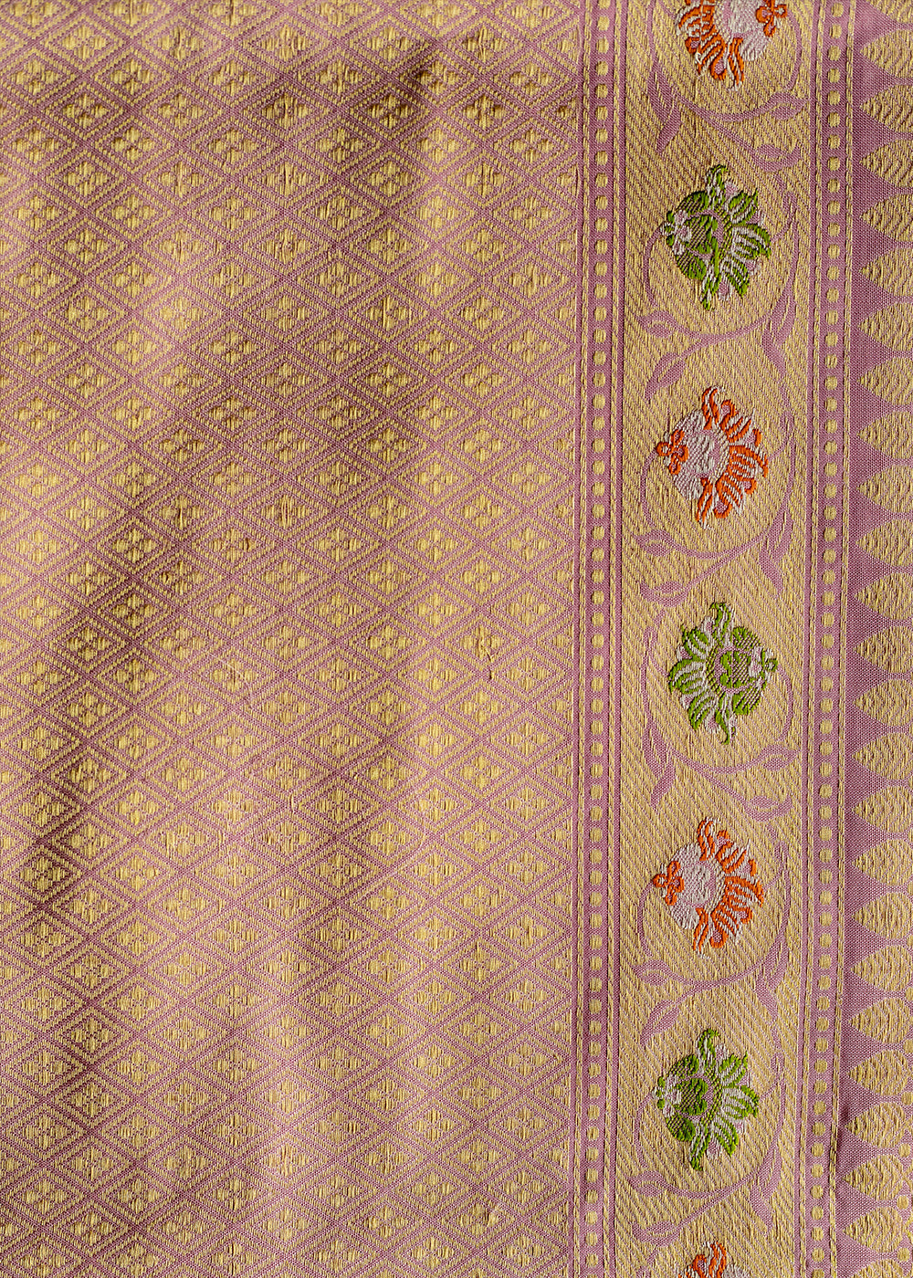 Buy MySilkLove Sea Pink Hand Woven Katan Pure Silk Saree Online