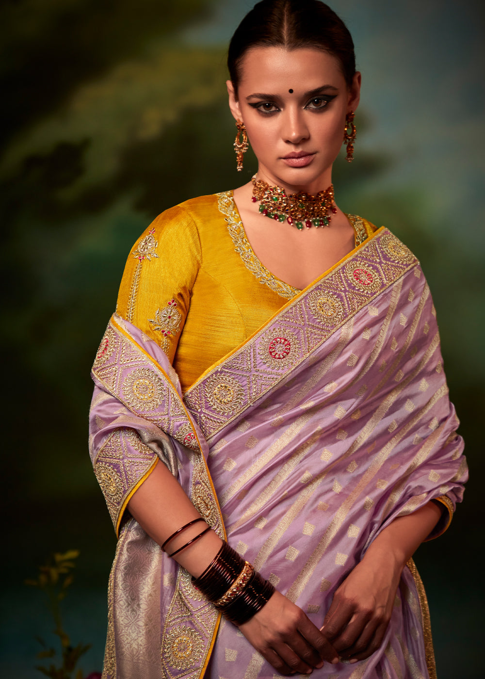 Buy MySilkLove Pastel Pink Woven Banarasi Soft Silk Designer Saree Online