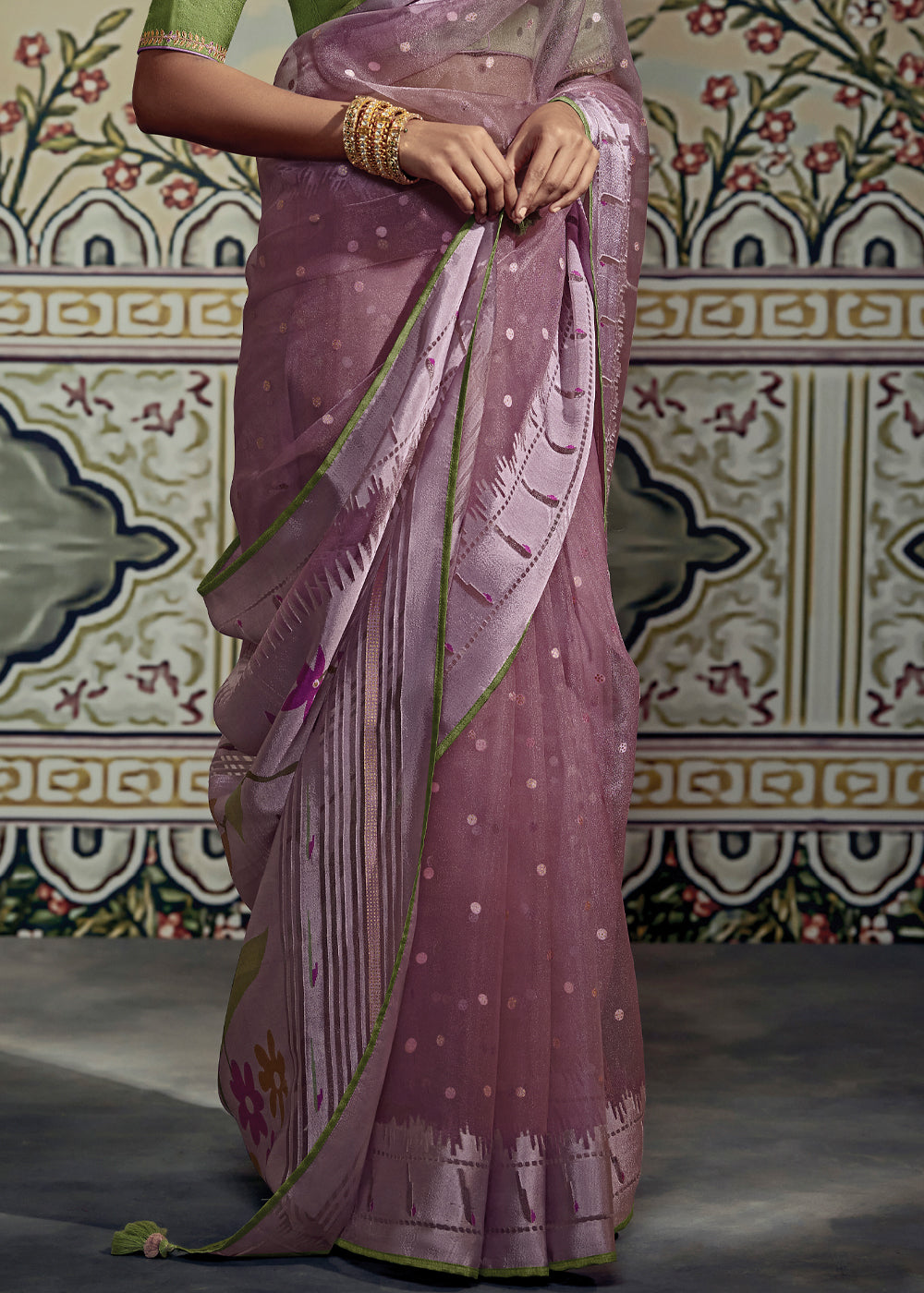 Buy MySilkLove Maverick Purple Woven Soft Silk Saree with Embroidered Blouse Online