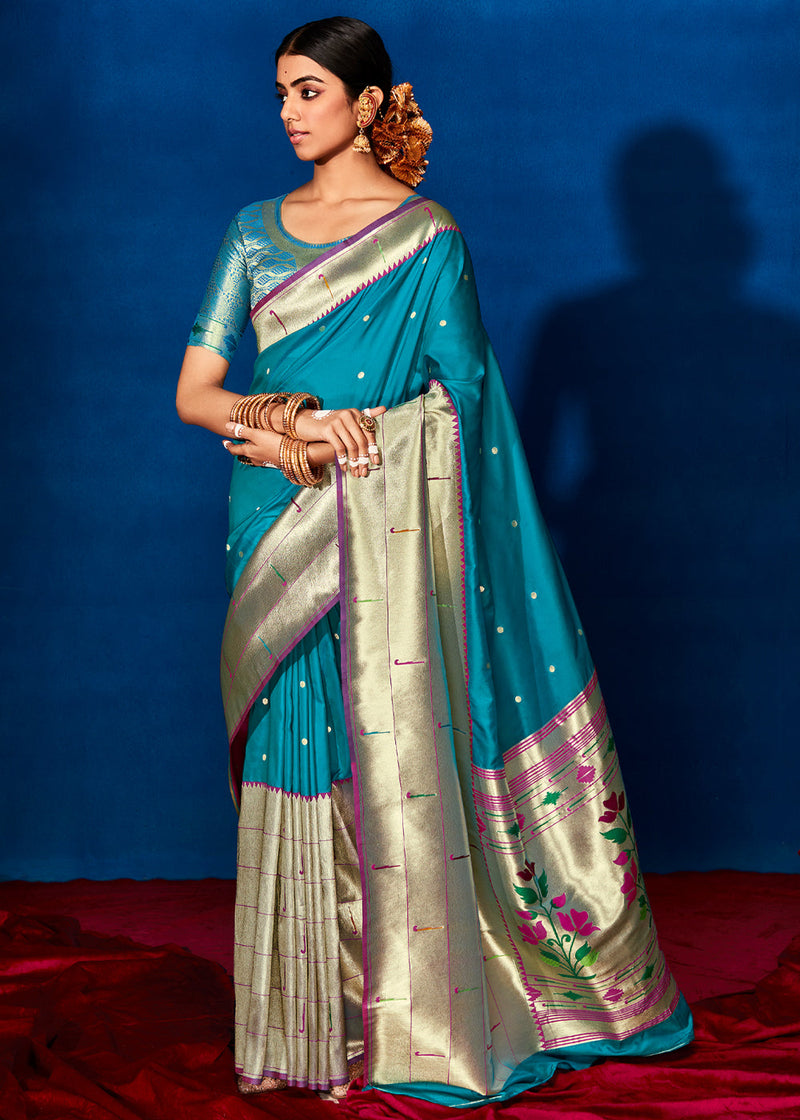 Ink+Blue+Bangladeshi+jamdani+saree | Stylish sarees, Jamdani saree, Indian  saree blouses designs