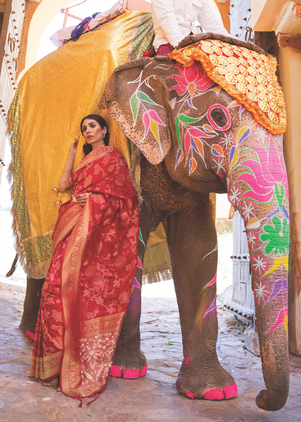 MySilkLove Bittersweet Red Zari Woven Banarasi Handloom Saree